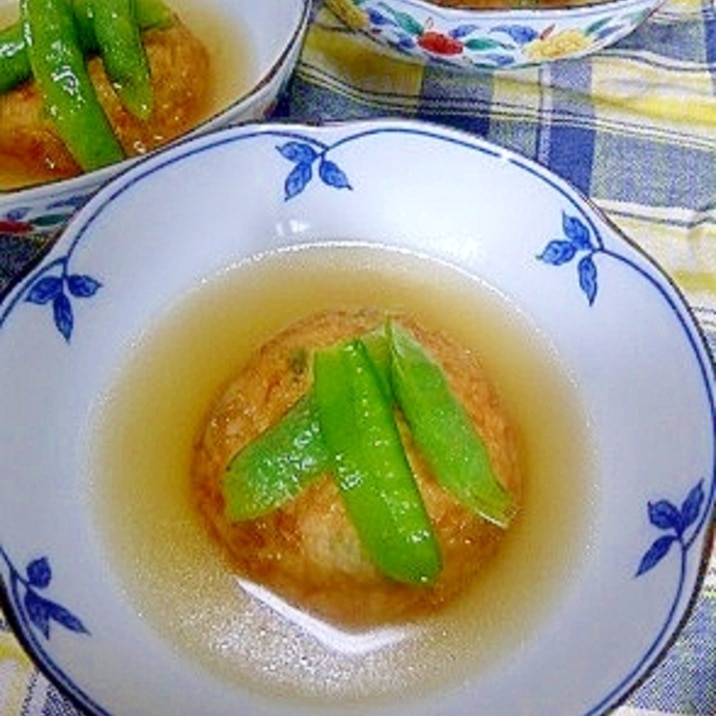 ❤ 豆乳揚げ出しときぬさやの簡単煮物 ❤